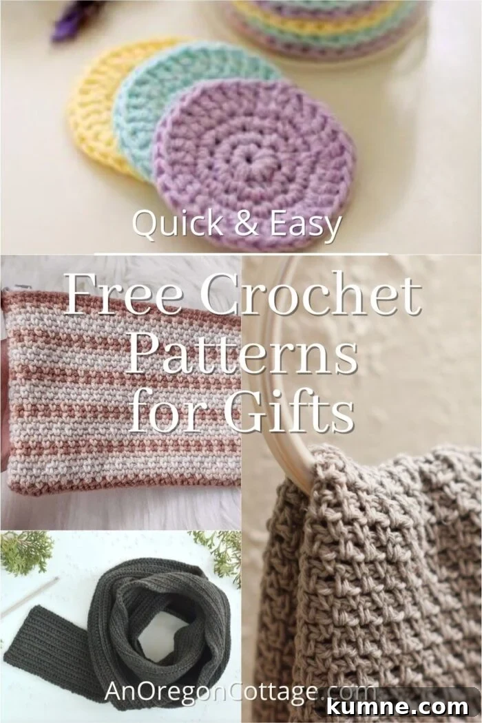 19 Quick Crochet Gift Patterns for Everyone (Free) 2 Quick Free Crochet Patterns for gifts_lead collage