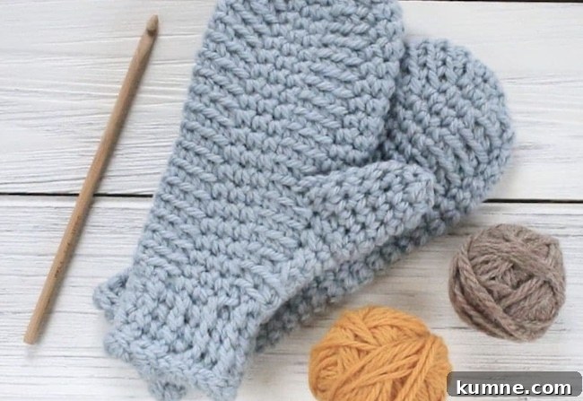 19 Quick Crochet Gift Patterns for Everyone (Free) 14 crochet mittens