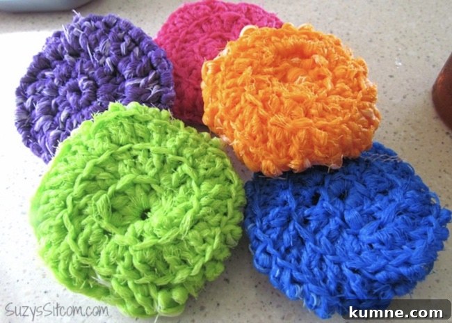 19 Quick Crochet Gift Patterns for Everyone (Free) 17 nylon crochet dish scrubbies