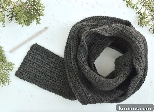 19 Quick Crochet Gift Patterns for Everyone (Free) 18 crochet men's scarf