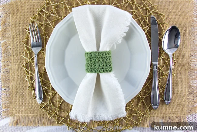 19 Quick Crochet Gift Patterns for Everyone (Free) 9 crochet napkin rings