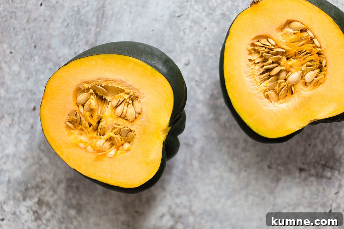 Crispy Roasted Acorn Squash with Parmesan and Herbs 3 acorn squash cut in half