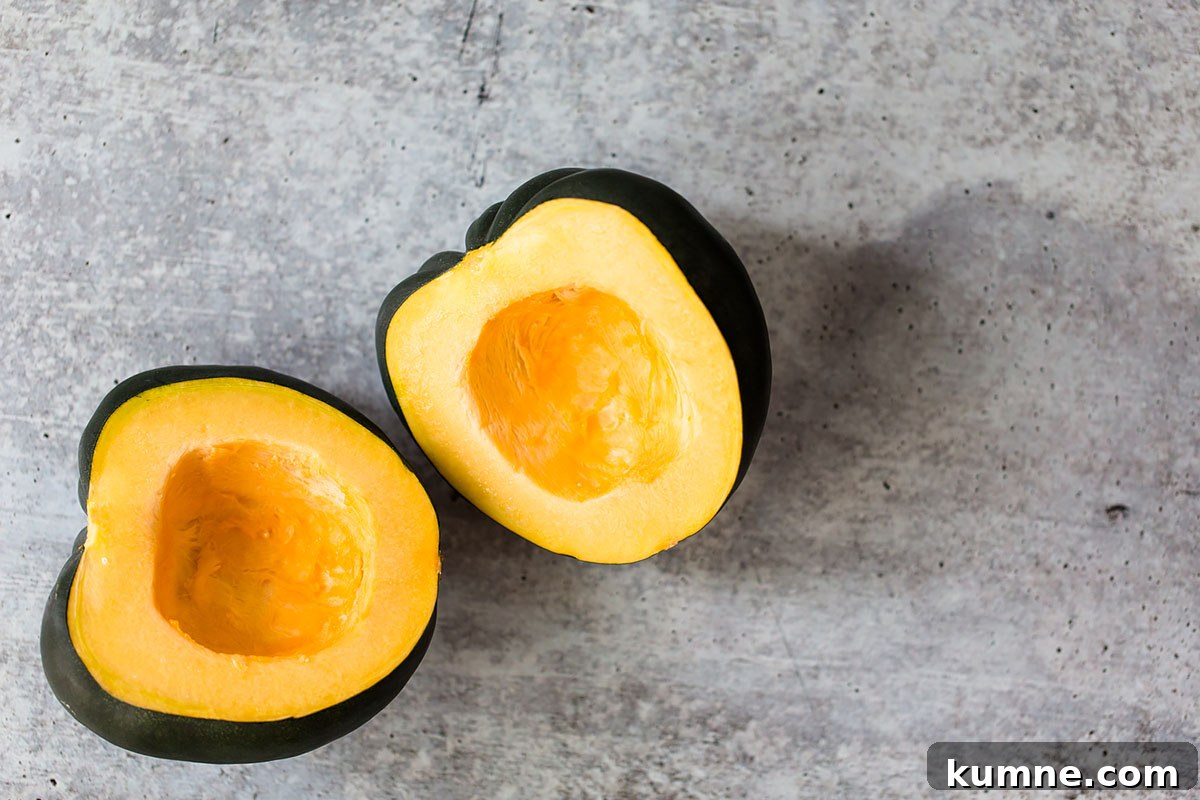 Crispy Roasted Acorn Squash with Parmesan and Herbs 4 acorn squash with seeds scooped out