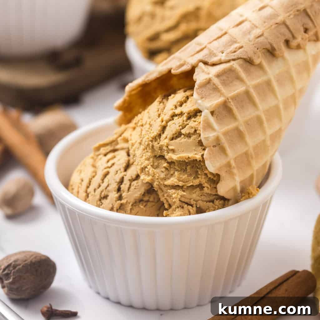 Pumpkin ice cream
