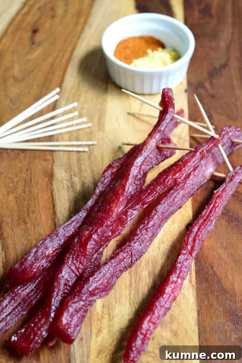 Brown Sugar Beef Jerky Recipe: Sweet-Glazed Homemade Jerky 7 Brown Sugar Jerky Finished