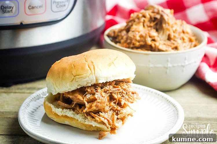 Instant Pot BBQ Pork Sandwich