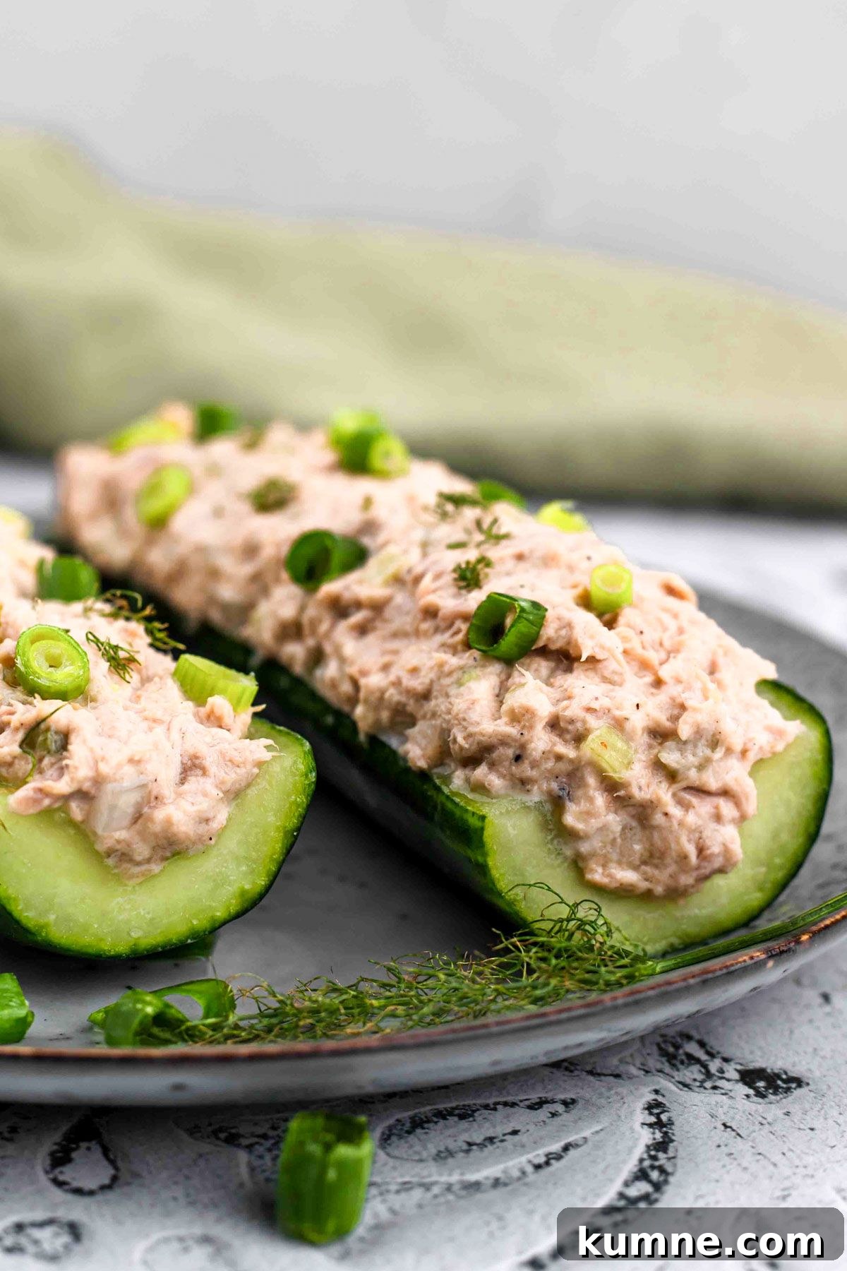 Tuna Cucumber Boats