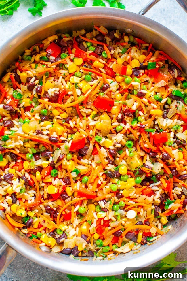 Very Veggie Rice and Beans. 