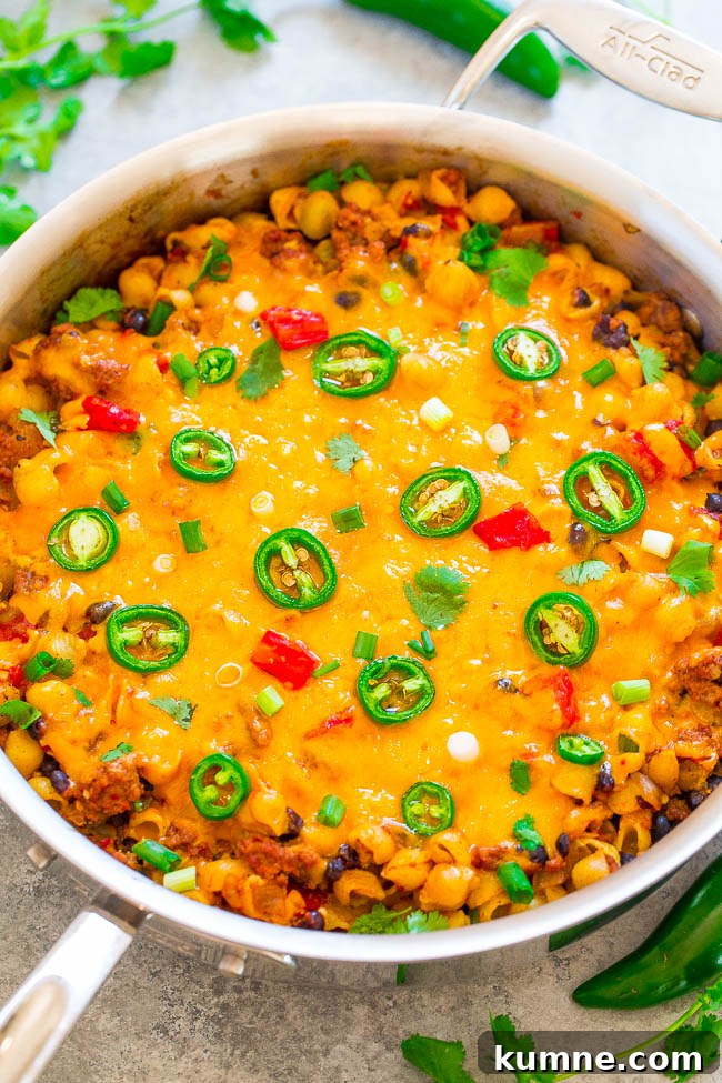 Easy 30-Minute Southwestern Beef Skillet. 
