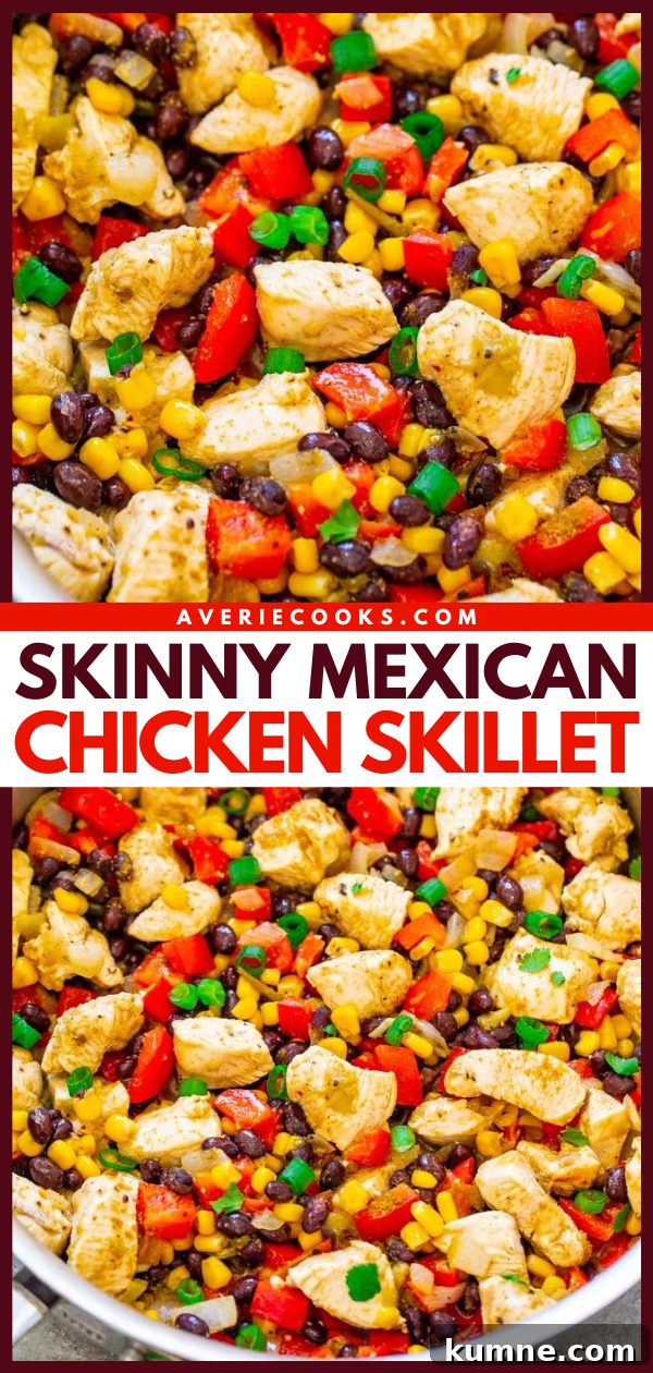 Skinny Mexican Chicken Skillet. 