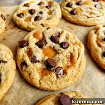 Chewy Caramel Chocolate Chip Cookies You’ll Crave 9 caramel chocolate chip cookies