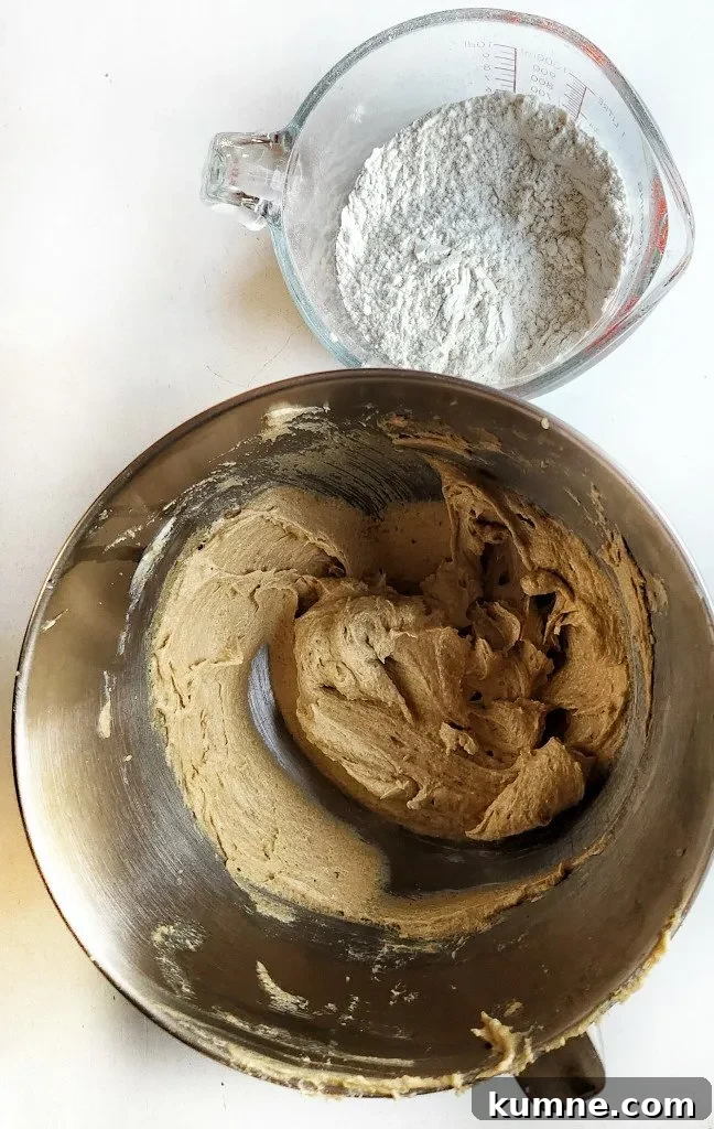 Chewy Caramel Chocolate Chip Cookies You’ll Crave 4 wet and dry ingredients