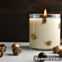 Pumpkin spice candle