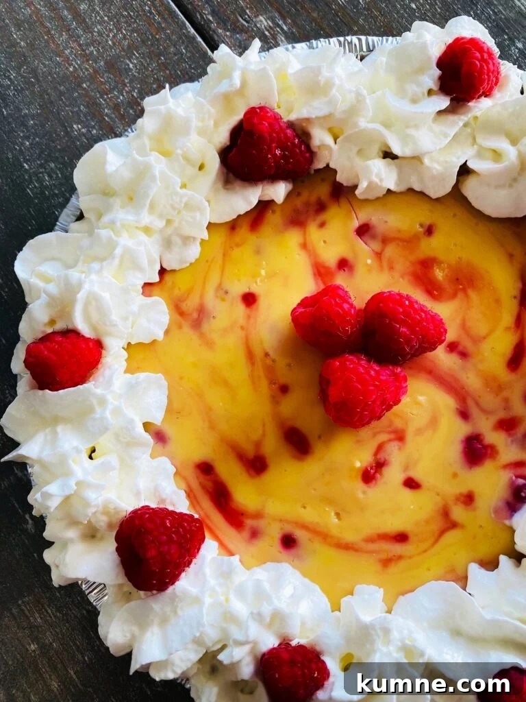 Easy Lemon Raspberry Pie