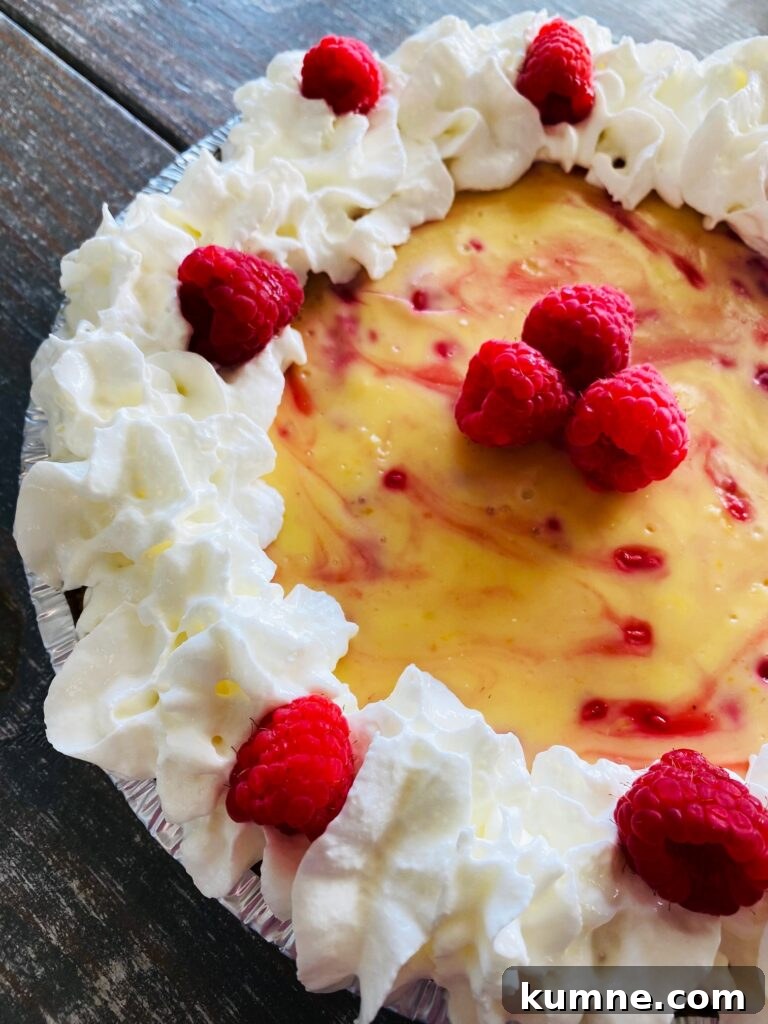 Easy Lemon Raspberry Pie
