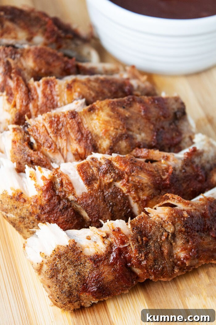 Keto Cucumber and Bacon Salad with Creamy Dill Dressing 18 keto ribs on a wooden cutting board