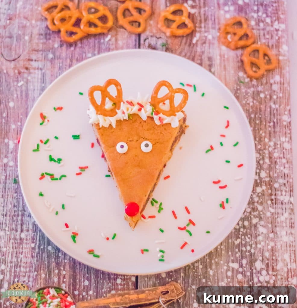 Reindeer Cookie Cake Recipe: Festive No-Bake Holiday Dessert 7 Christmas Reindeer Cookie Cake
