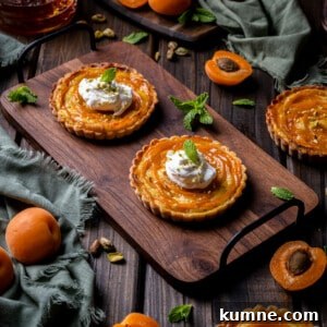Apricot Pistachio Tartlets: Small Fruit Tarts with Crunchy Nuts 5 Apricot and Pistachio Tartlets