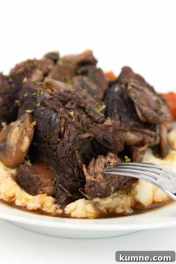 Red wine braised beef short ribs