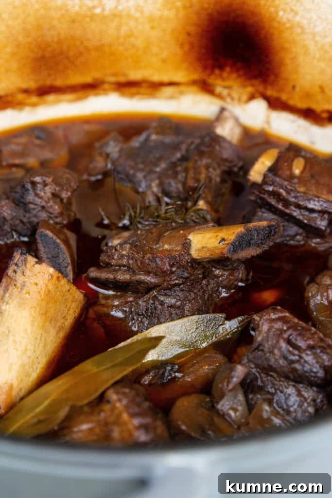 Plated beef short ribs