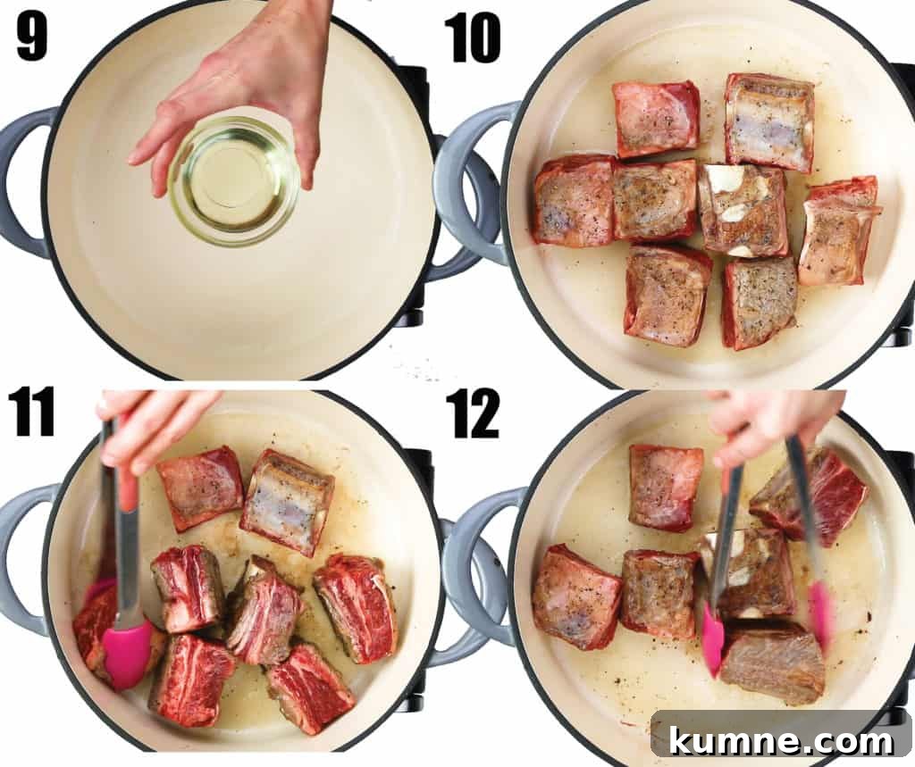 Seasoned short ribs