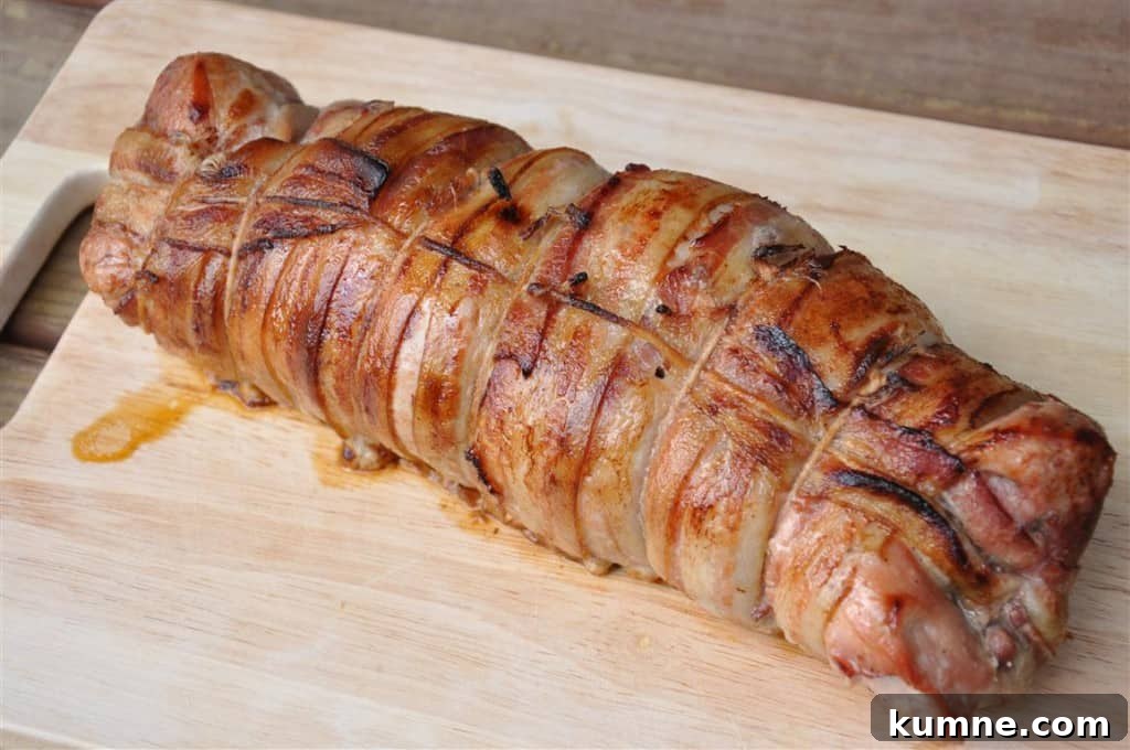 bacon wrapped pork 