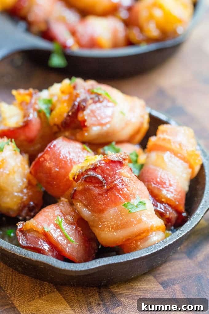 bacon wrapped tater tots