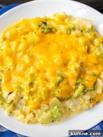 Crockpot Broccoli Rice Casserole