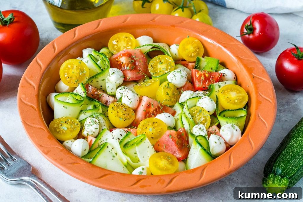 Eat Clean Fresh Summertime Zucchini Caprese