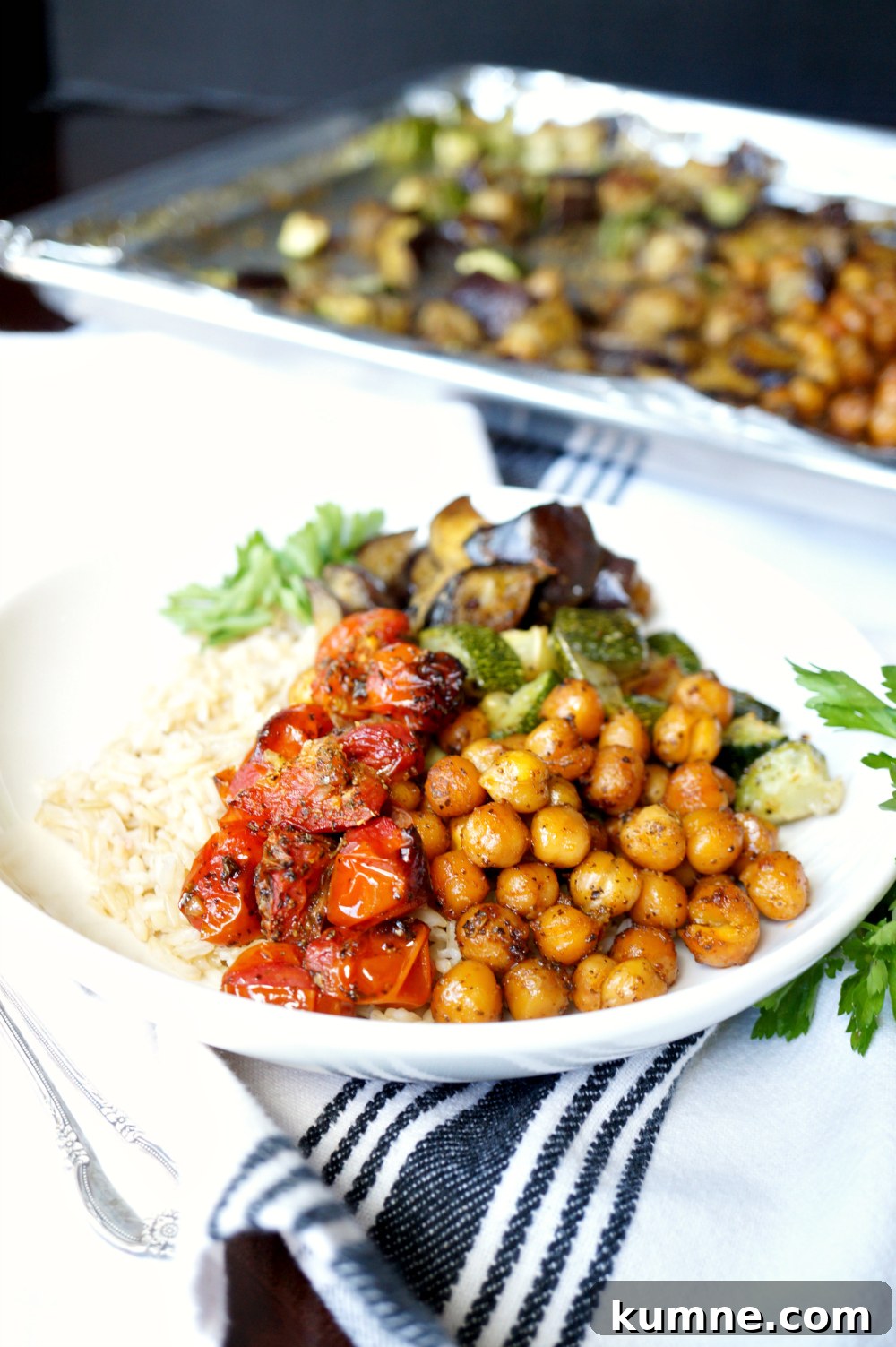 Vegan Roasted Ratatouille Sheet Pan Dinner 3 vegan roasted ratatouille sheetpan meal | The Baking Fairy