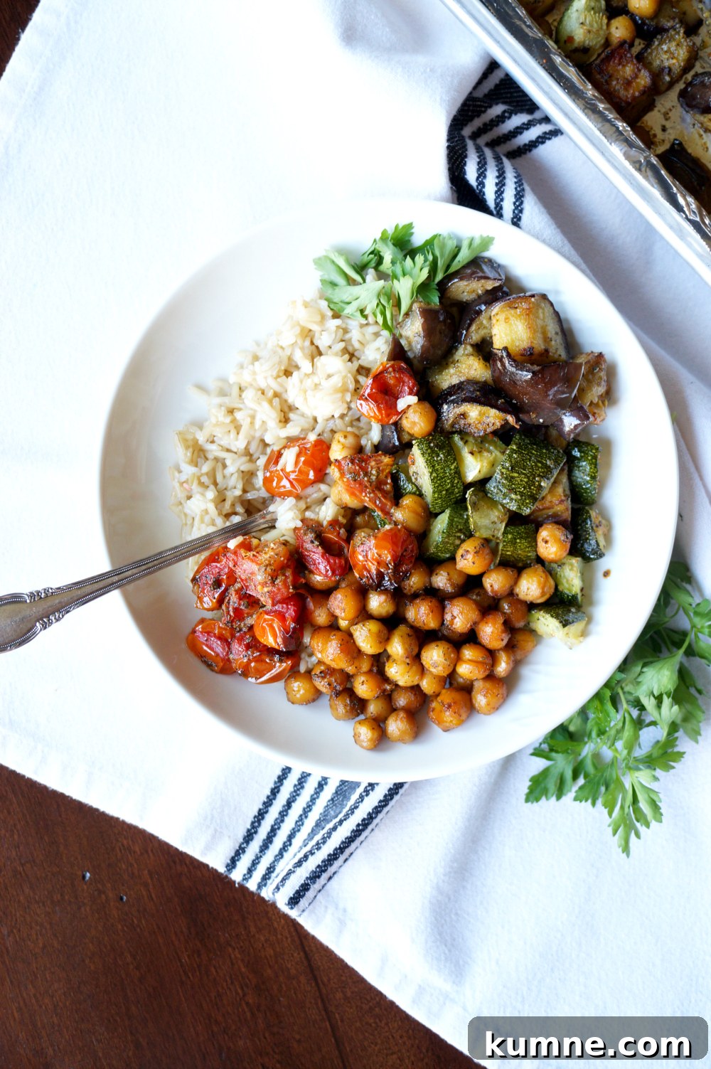 Vegan Roasted Ratatouille Sheet Pan Dinner 4 vegan roasted ratatouille sheetpan meal | The Baking Fairy