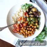 vegan roasted ratatouille sheetpan meal | The Baking Fairy