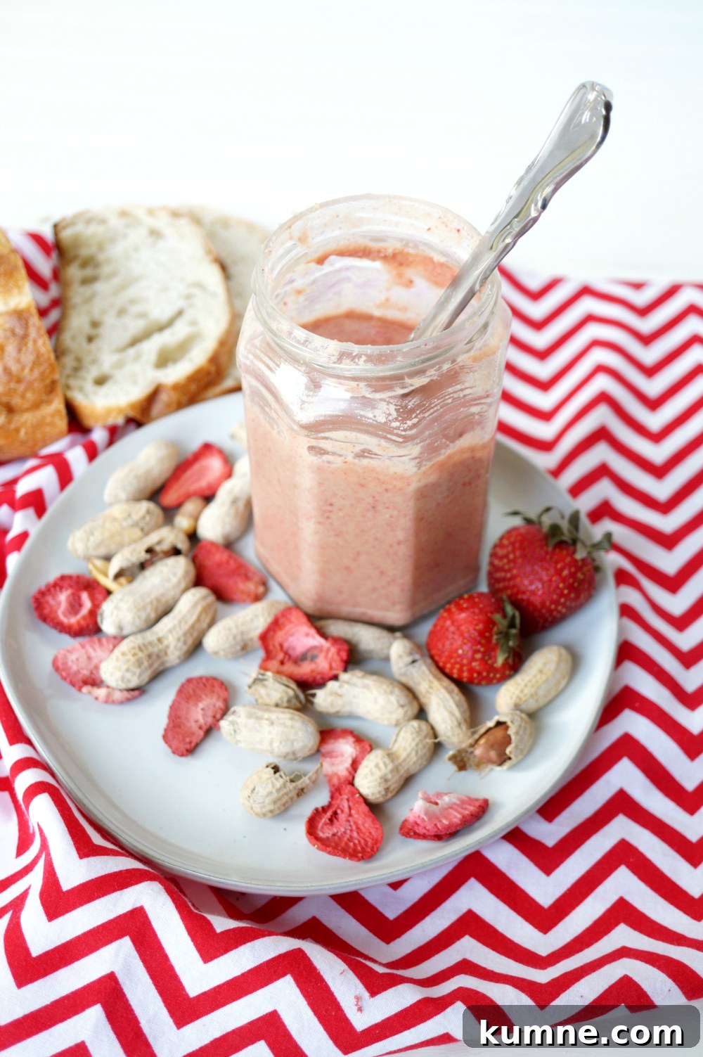 homemade strawberry peanut butter | The Baking Fairy