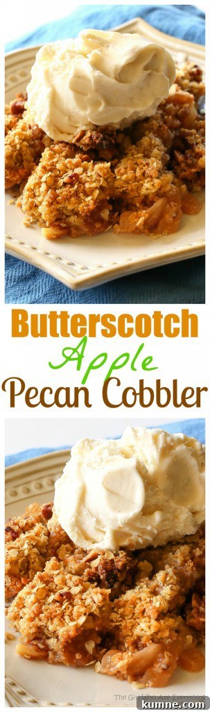 Butterscotch Apple Pecan Cobbler Recipe — Rich Autumn Dessert 4 Butterscotch Apple Pecan Cobbler