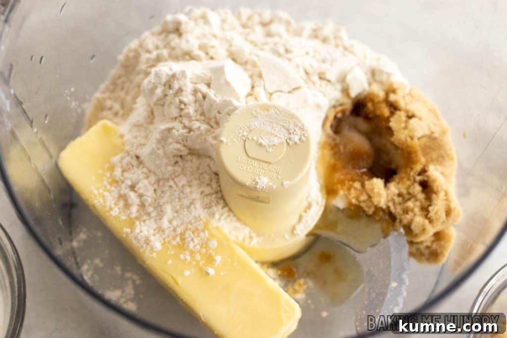 Apple Crumble Cookie Recipe — Soft Baked Fall Cookies, Step-by-Step 5 ingredients in food processor