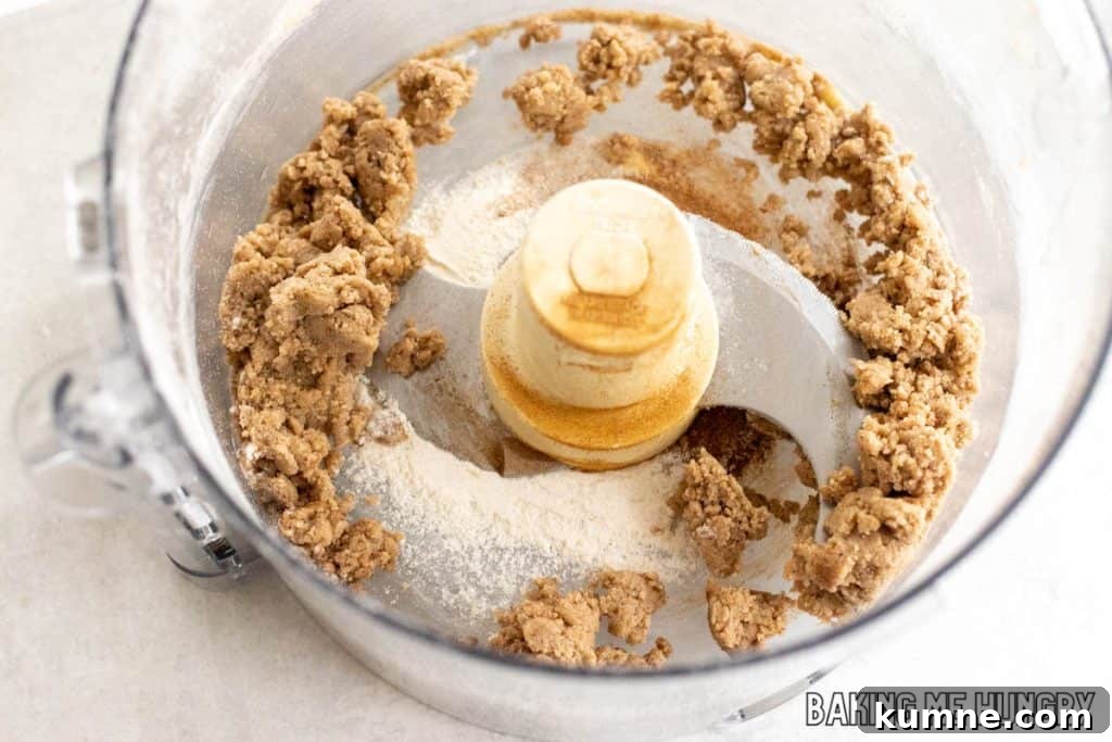 Apple Crumble Cookie Recipe — Soft Baked Fall Cookies, Step-by-Step 10 topping in food processor
