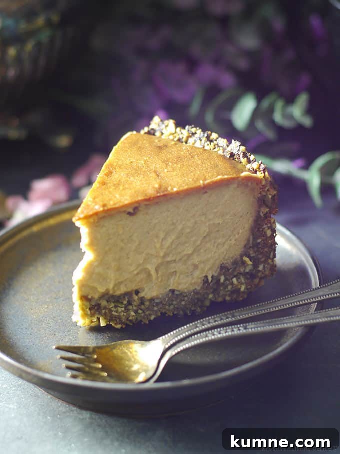 Nut-Free & Dairy-Free Baked Cheesecake (Also free from: gluten & grains, oils, eggs, and refined sugar)