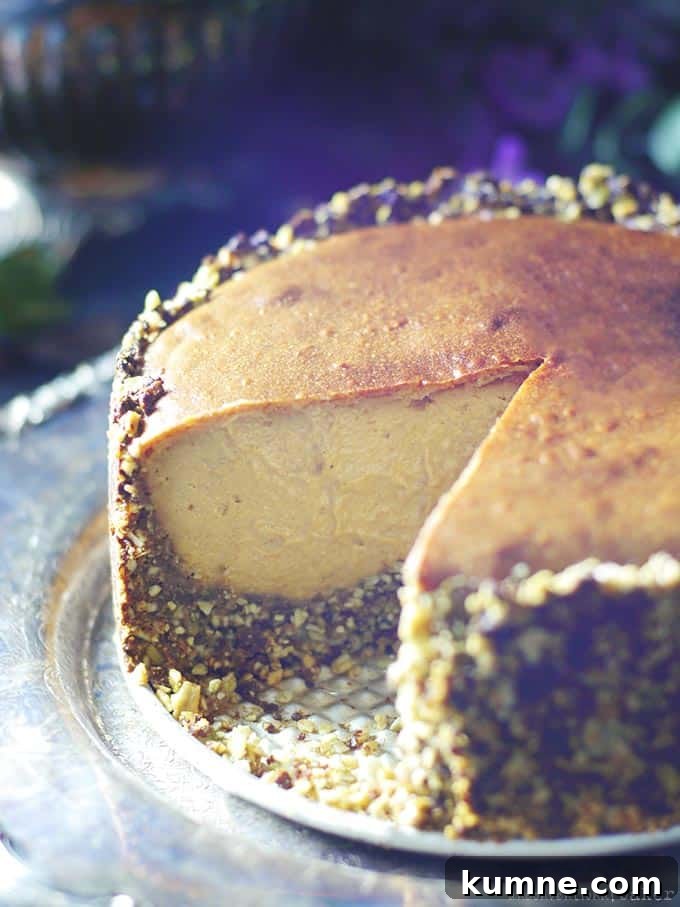 Nut-Free & Dairy-Free Baked Cheesecake (Also free from: gluten & grains, oils, eggs, and refined sugar)