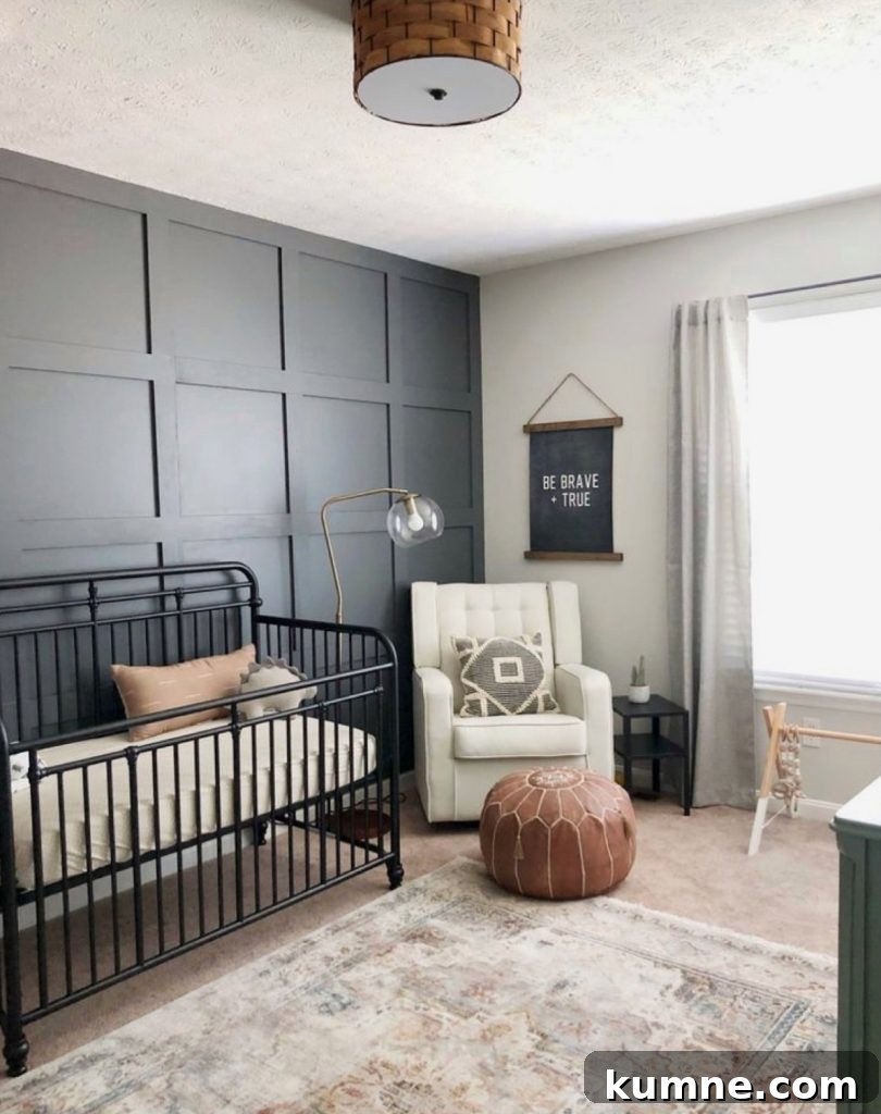 12 Gorgeous Board and Batten Bedroom Wall Ideas You’ll Love 20 board and batten in a nursery