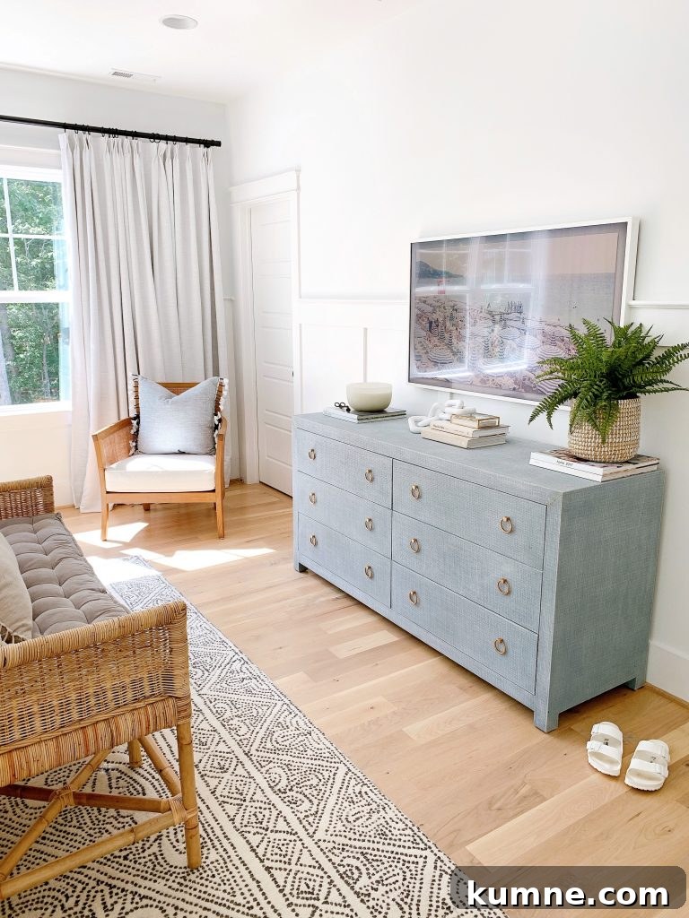 12 Gorgeous Board and Batten Bedroom Wall Ideas You’ll Love 5 hang a tv over board and batten