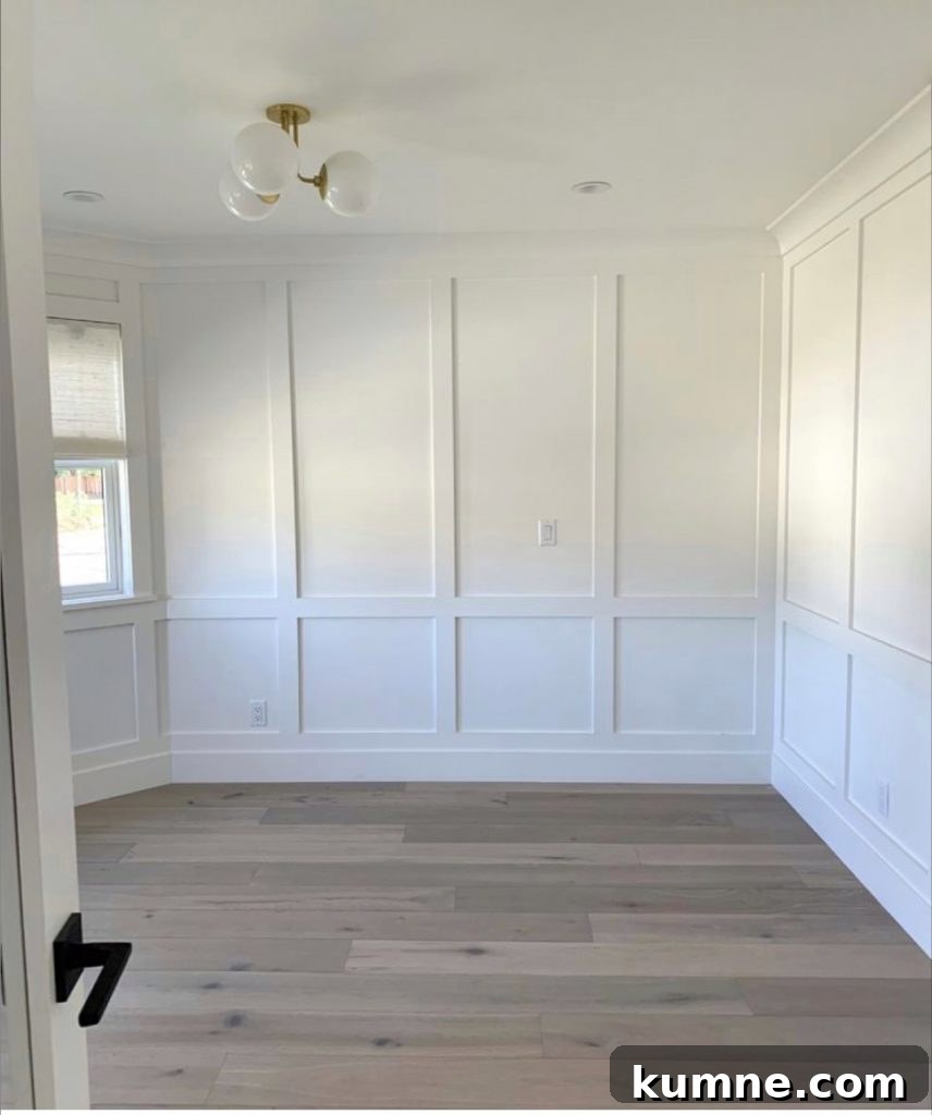 12 Gorgeous Board and Batten Bedroom Wall Ideas You’ll Love 10 white board and batten in a bedroom
