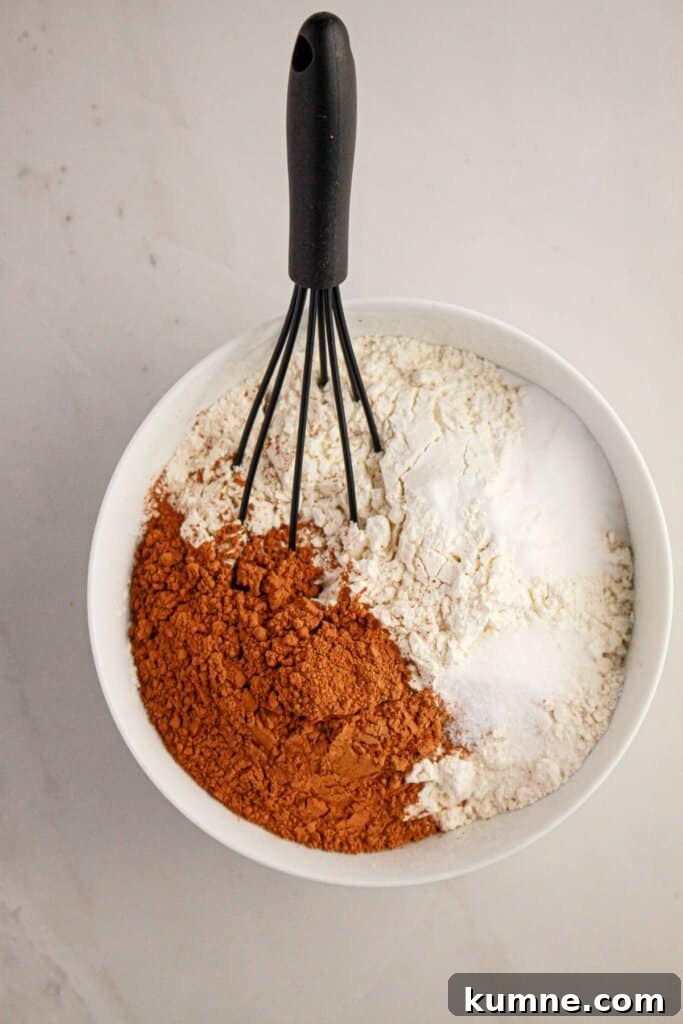 Dry ingredients in a small bowl.