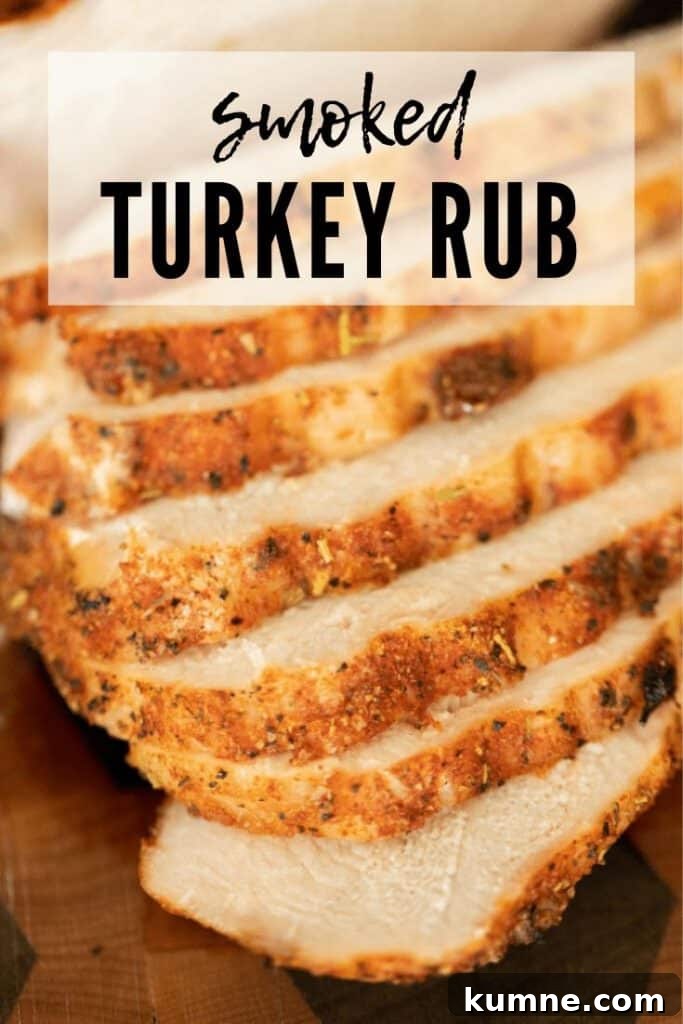 Smoked Turkey Rub smoked turkey rub on sliced smoked turkey slices.