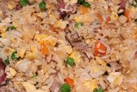 Crispy Blackstone Fried Rice with Leftover Shredded Pork