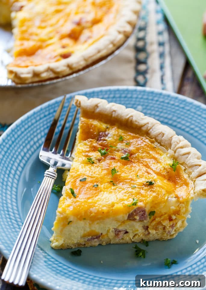 Easy Ham and Cheese Quiche