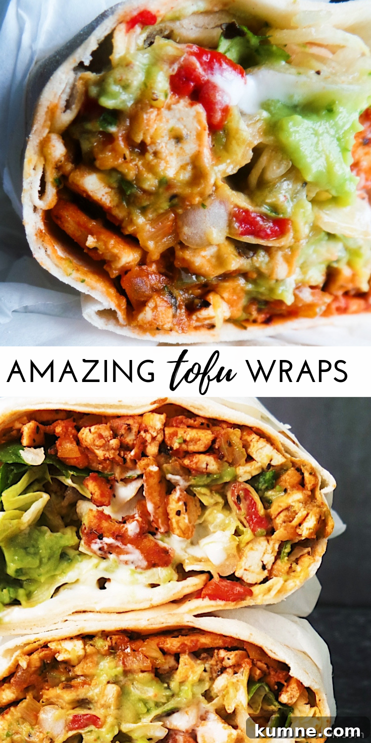 Spicy tofu wraps! If you’ve never cooked with tofu and don’t know what to do with it - make these delicious vegan wraps! They’re healthy, super flavorful, easy, don’t take too long and are a great dinner option! | easy vegan recipes