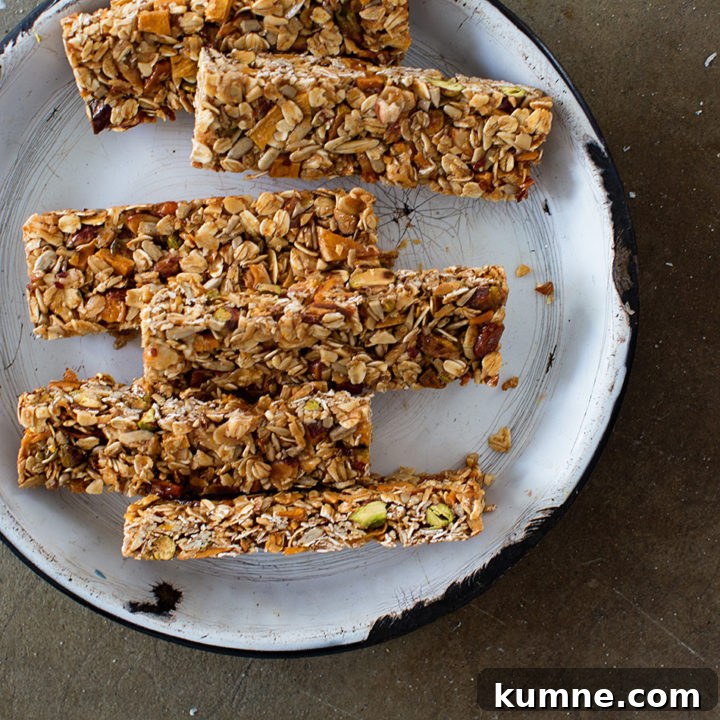 Mango and Coconut Granola Bars