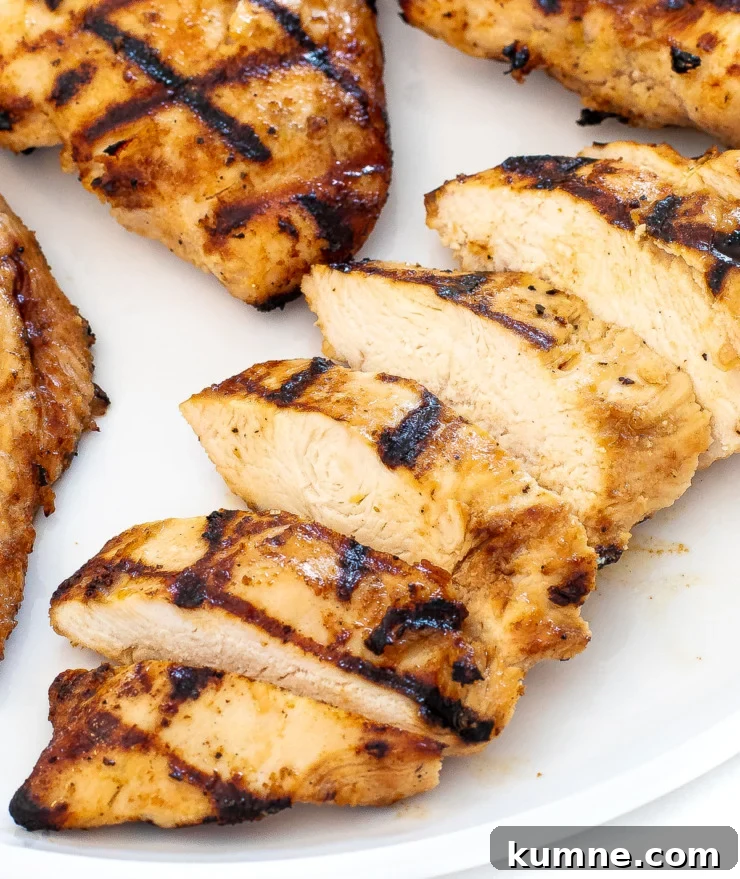 Grilled chicken on a platter