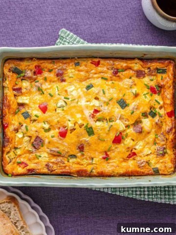 Cottage cheese and egg casserole.